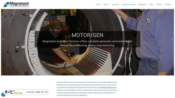 Screenshot di magnetech.com