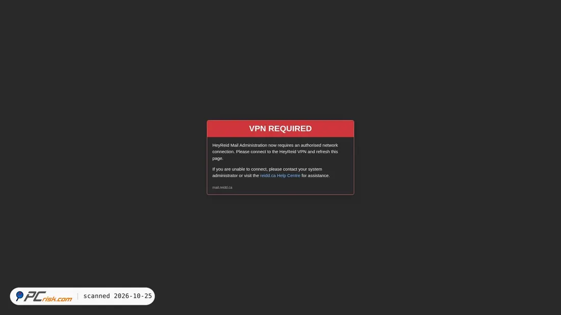 Screenshot di mail.reidd.ca