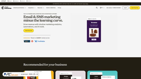 mailchi.mp Screenshot