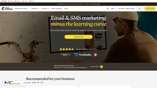 mailchi.mp screenshot