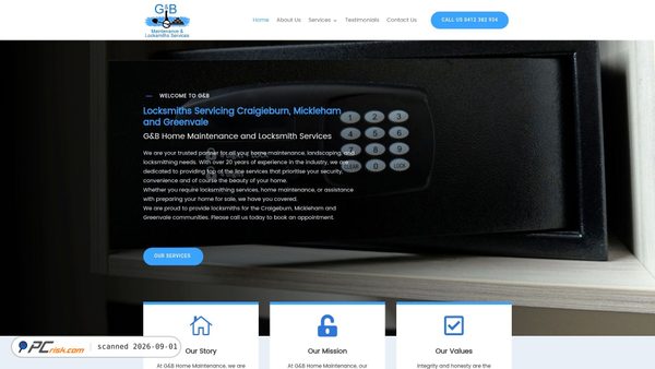Captura de maintenancelocksmithsservices.com.au