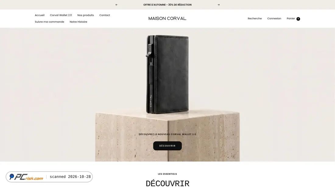 Captura de pantalla de maisoncorval.com