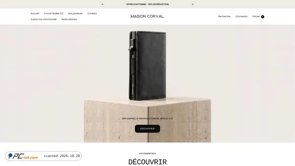 maisoncorval.com screenshot