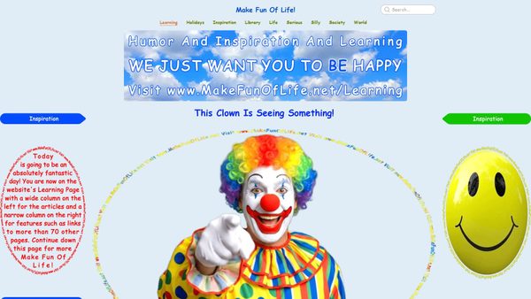 Screenshot di makefunoflife.net