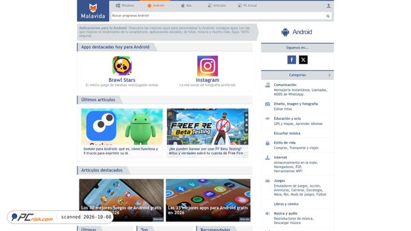 Captura de malavida.com