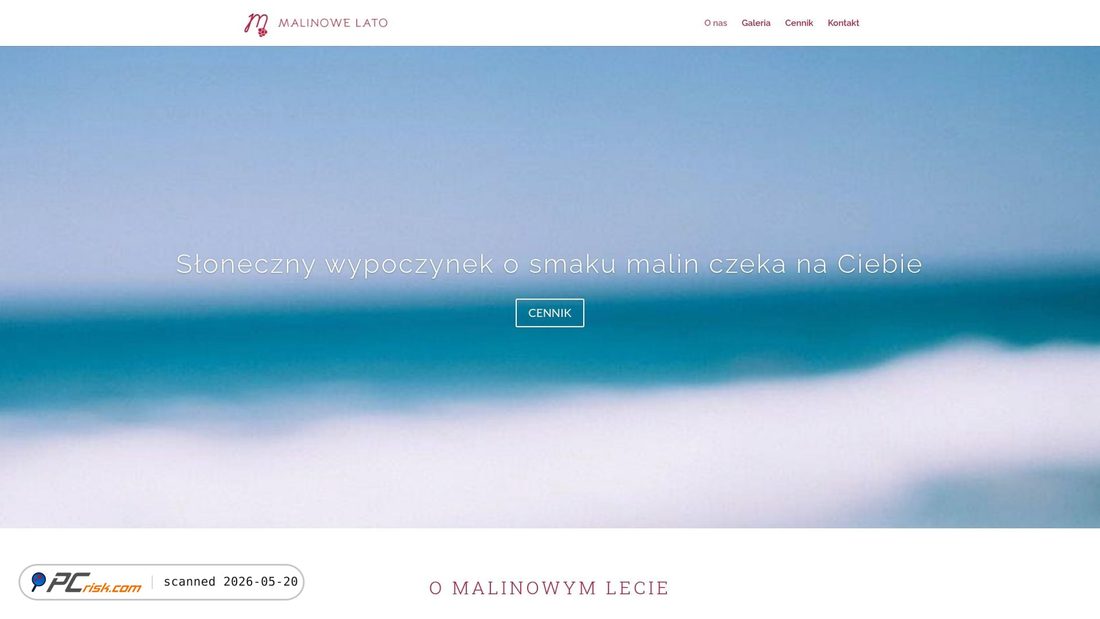 Screenshot of malinowe-lato.pl