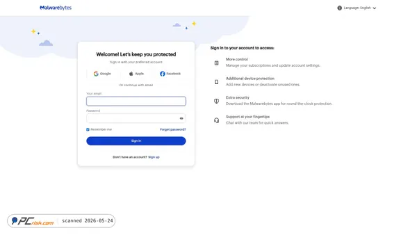 malwarebytes.valueyouridentity.com screenshot