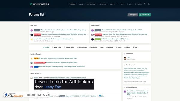malwaretips.com screenshot