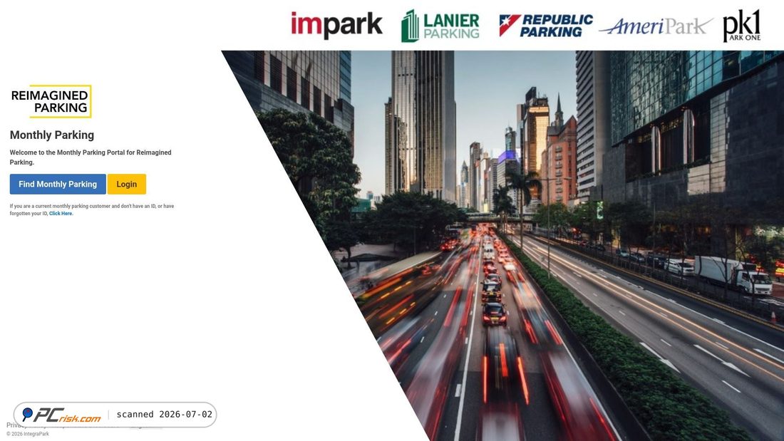 Screenshot of manageparking.citizensparking.com