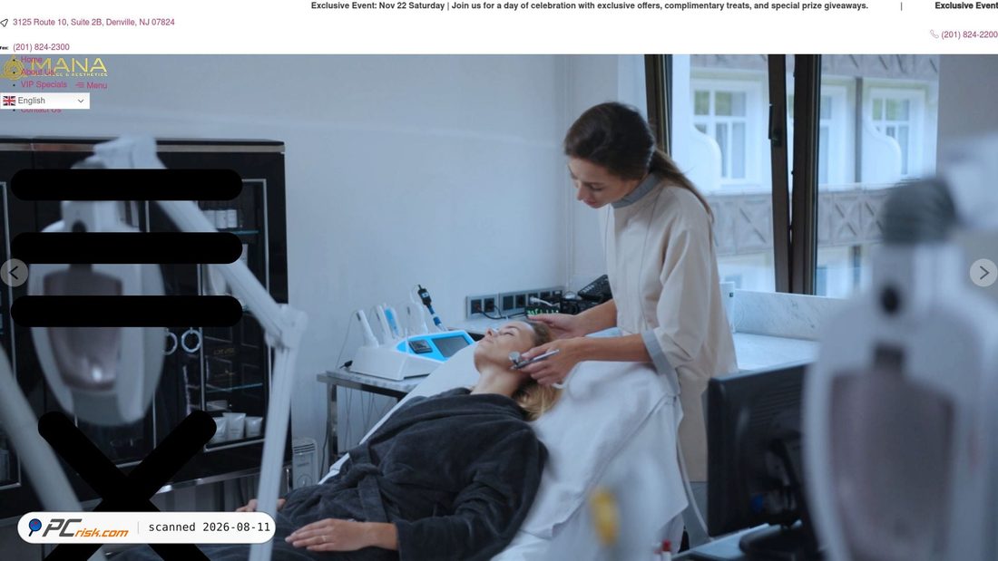 Zrzut ekranu manawellnessandaestheticsgroup.com