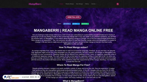 mangaberri.com screenshot