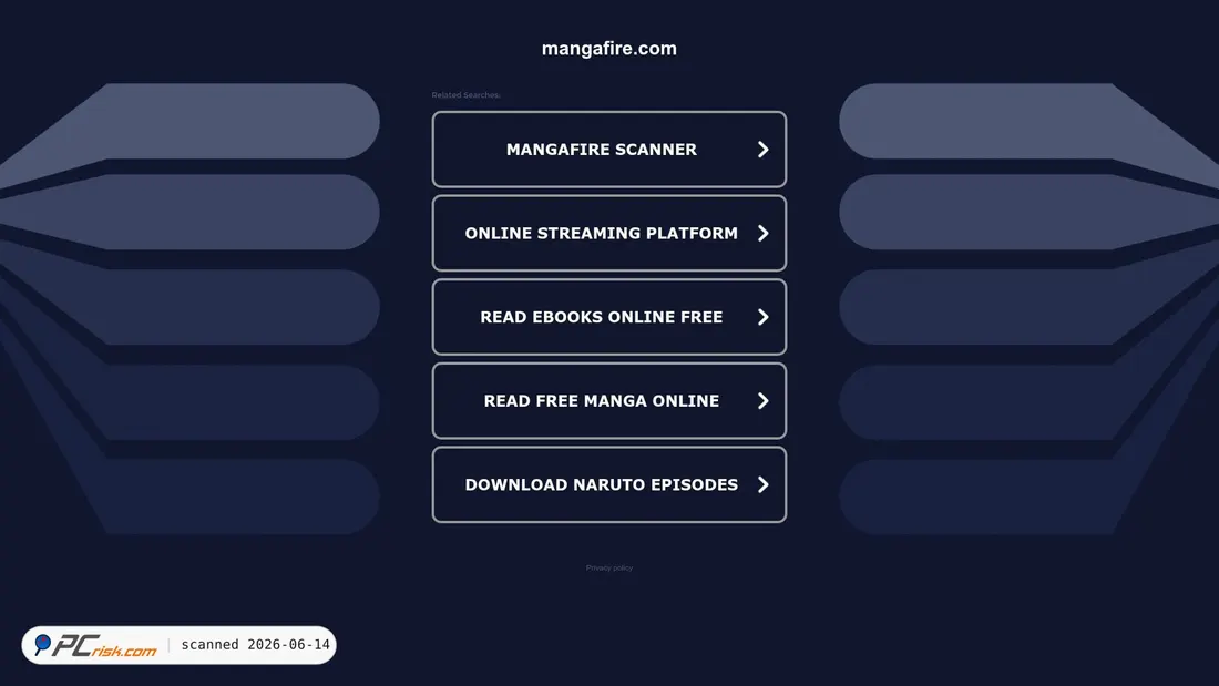Screenshot di mangafire.com