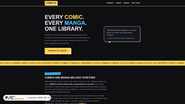 Screenshot di mangamonk.com