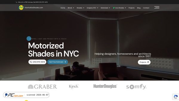 manhattanshades.com screenshot