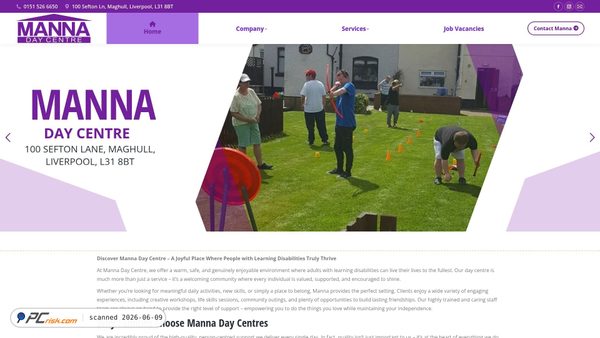mannadaycentre.co.uk screenshot