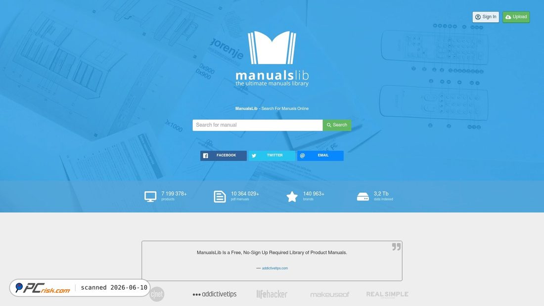 Screenshot of manualslib.com