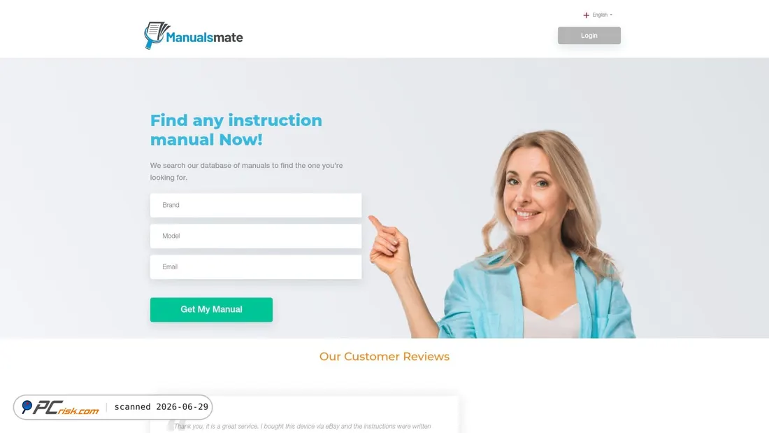 Zrzut ekranu manualsmate.com