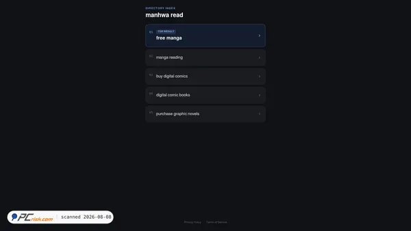 manwharead.com screenshot