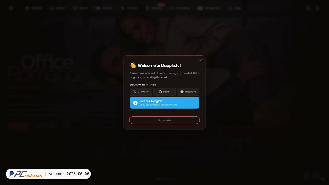 Screenshot of mappl.tv