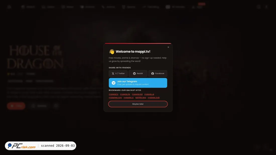 Zrzut ekranu mappl.tv