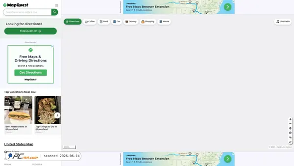 mapquest.com screenshot