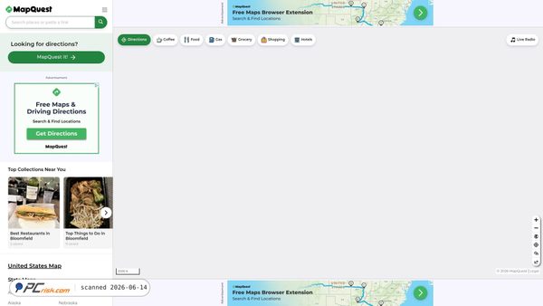 mapquest.com screenshot