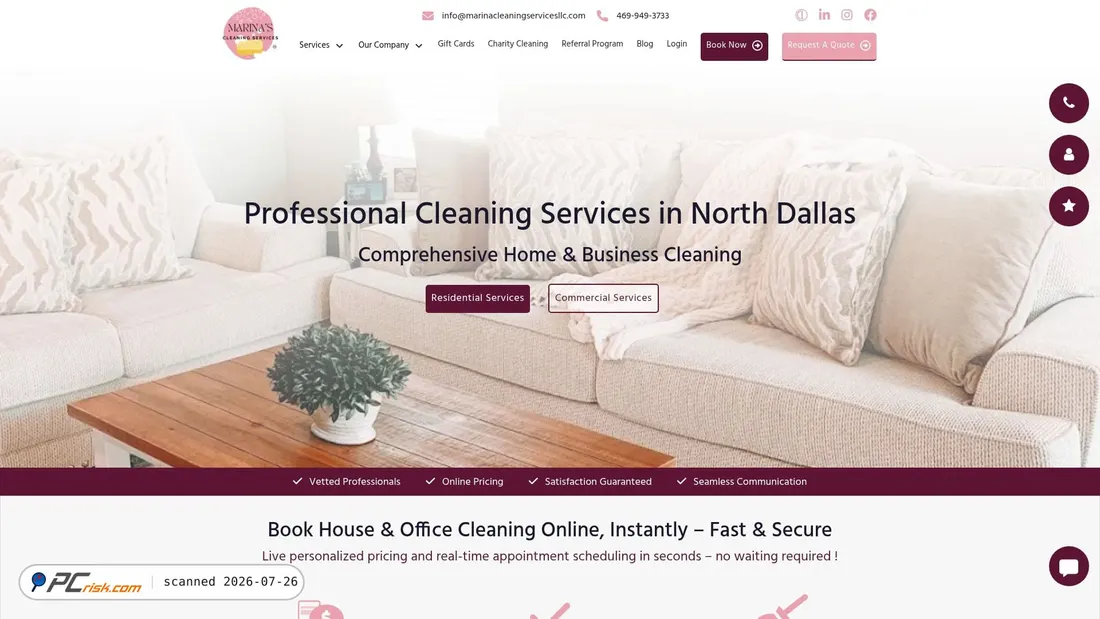 Screenshot of marinacleaningservicesllc.com