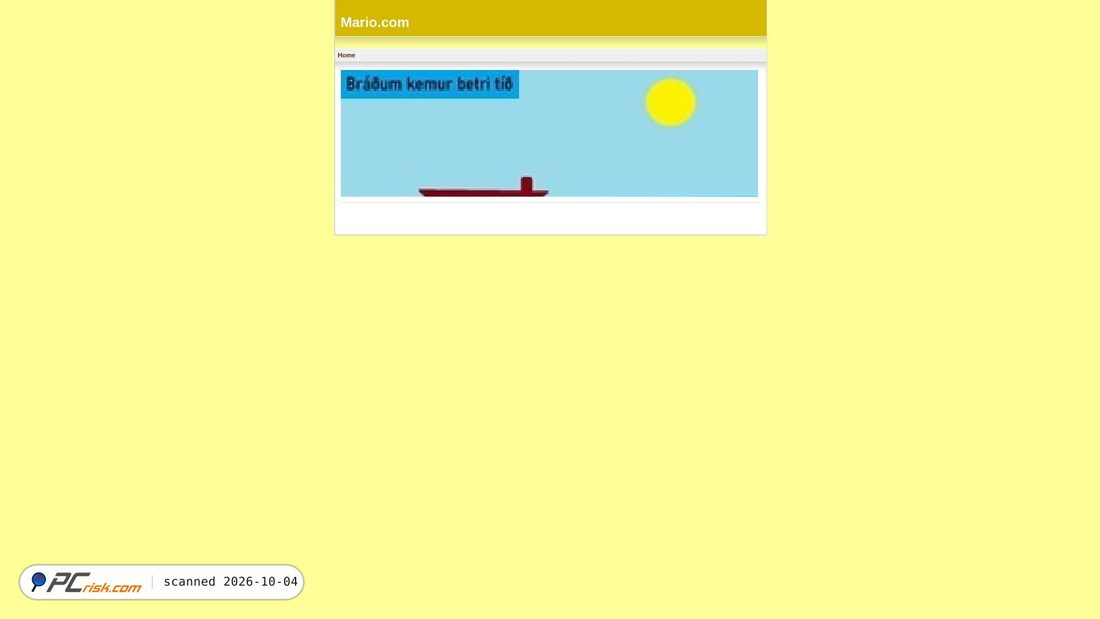 Captura de ecrã de mario.com
