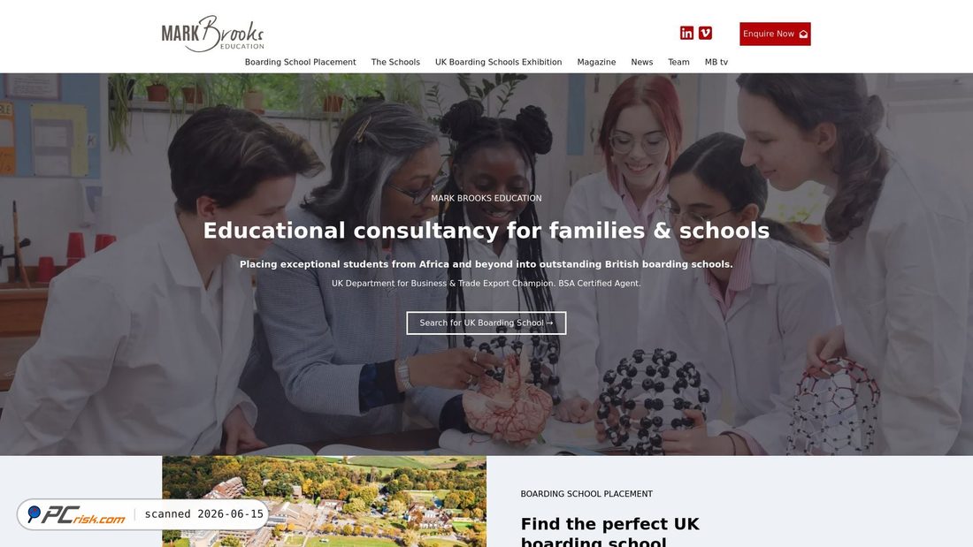Screenshot di markbrookseducation.com