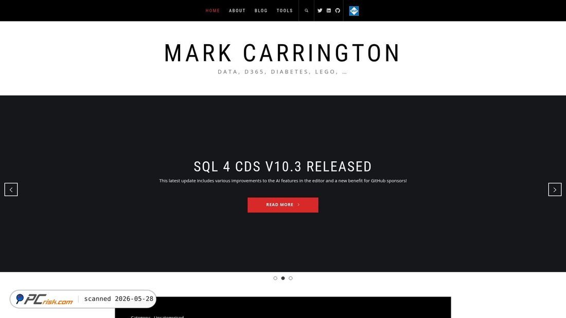 Screenshot of markcarrington.dev