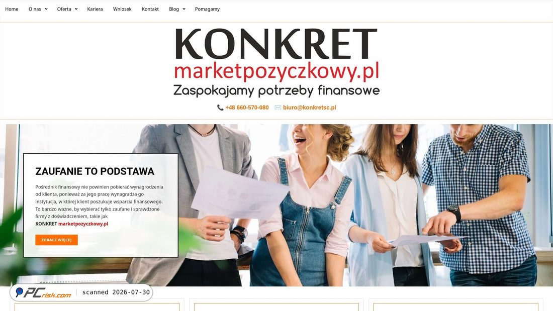 Screenshot von marketpozyczkowy.pl
