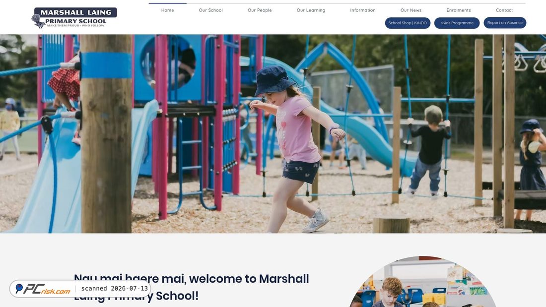 Screenshot of marshall.school.nz