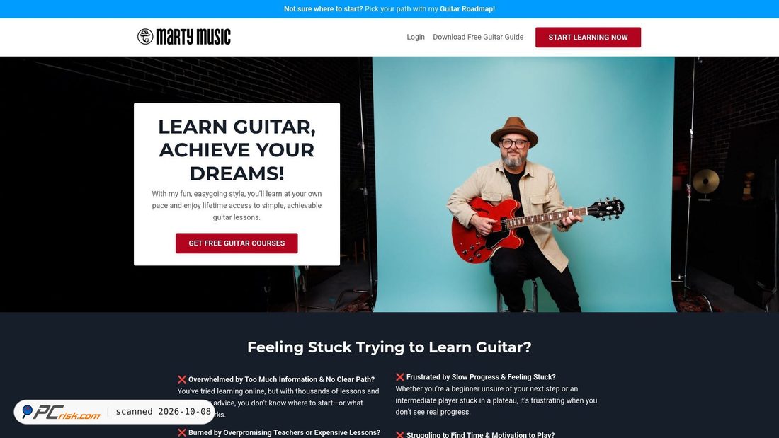 Screenshot of martymusic.com