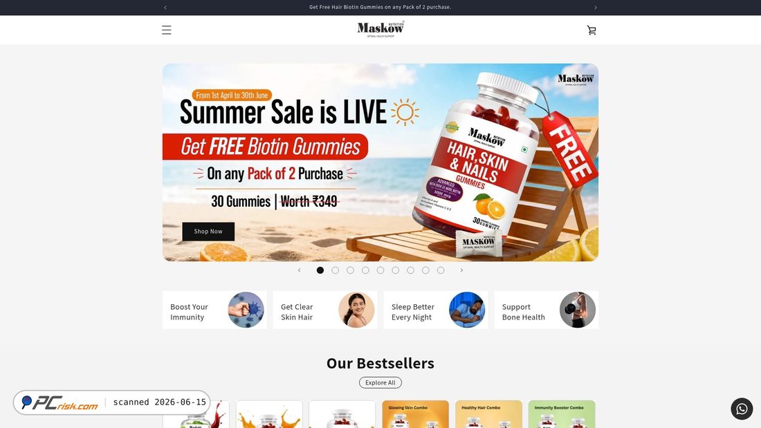 Screenshot of maskow.in