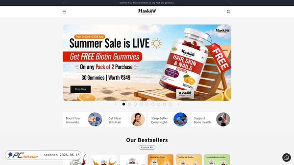 maskow.in screenshot
