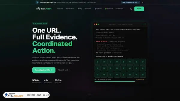 mass.report Screenshot