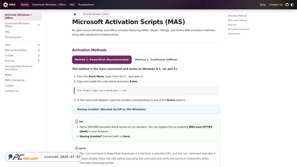 massgrave.dev screenshot