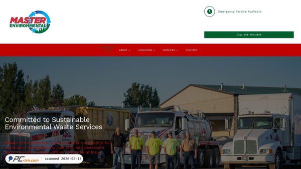 masterenvironmental.com screenshot