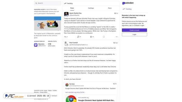 mastodon.social screenshot