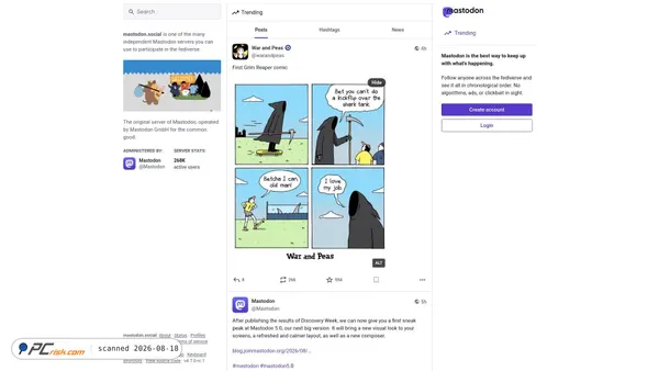 mastodon.social screenshot