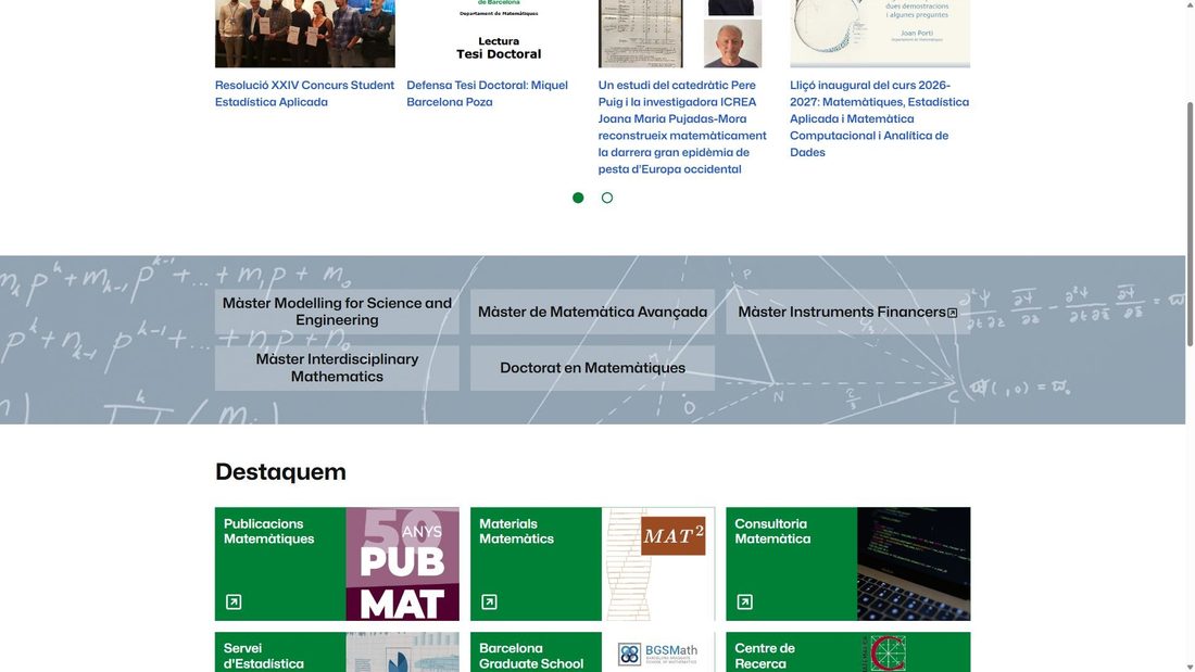 Screenshot of mat.uab.cat