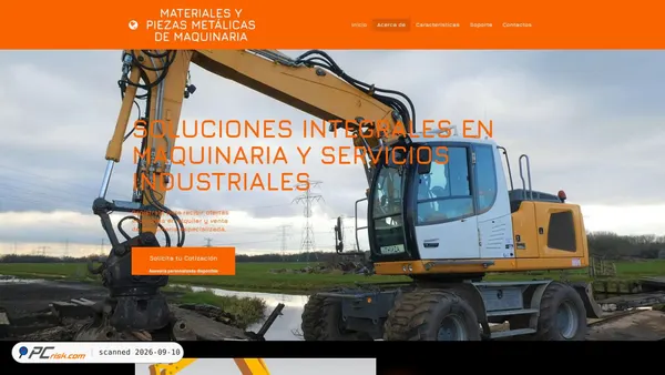 Screenshot van materialespiezasmetalicas.com