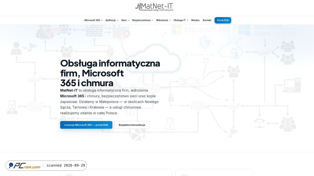 Captura de ecrã de matnet-it.pl