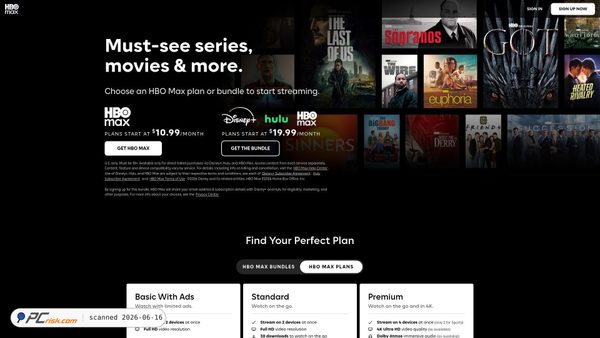 max.com screenshot