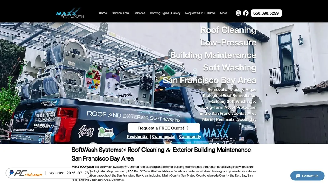 Screenshot of maxxecowash.com