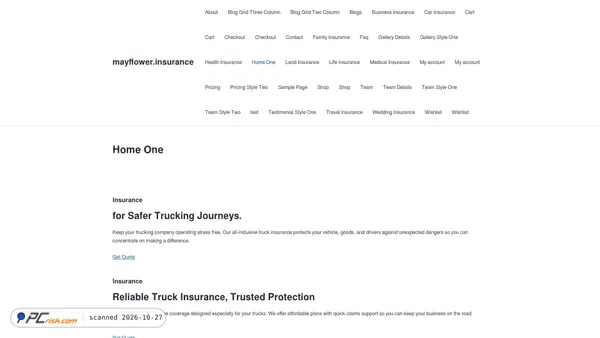mayflower.insurance Screenshot