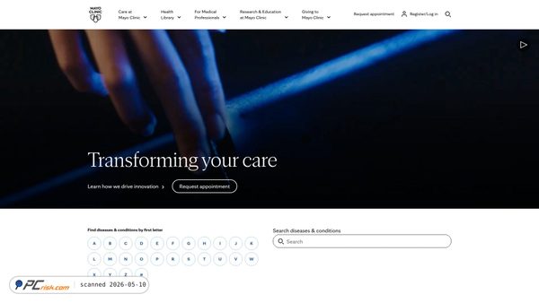 mayoclinic.org screenshot