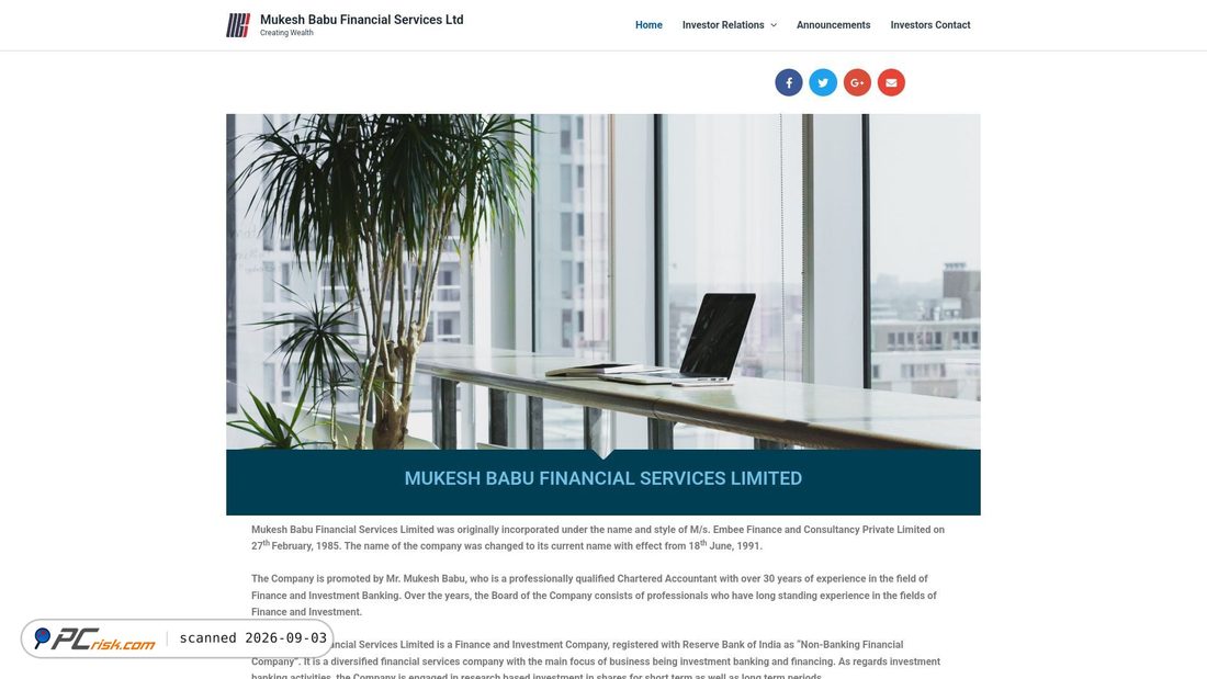 Screenshot von mbfsl.com