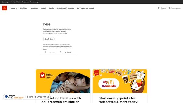 mcdonalds.ca screenshot