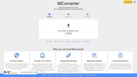 Captura de ecrã de mconverter.eu